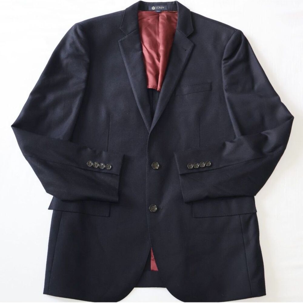 J.Crew 100% Wool Navy Men's Ludlow Blazer 40R